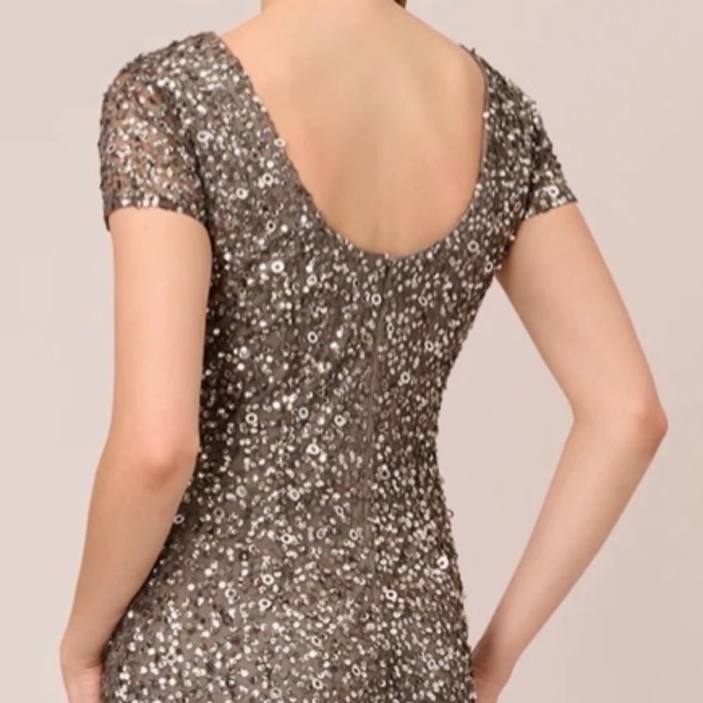 Adrianna Papell Scoop back Sequence gown - Picture 2 of 5